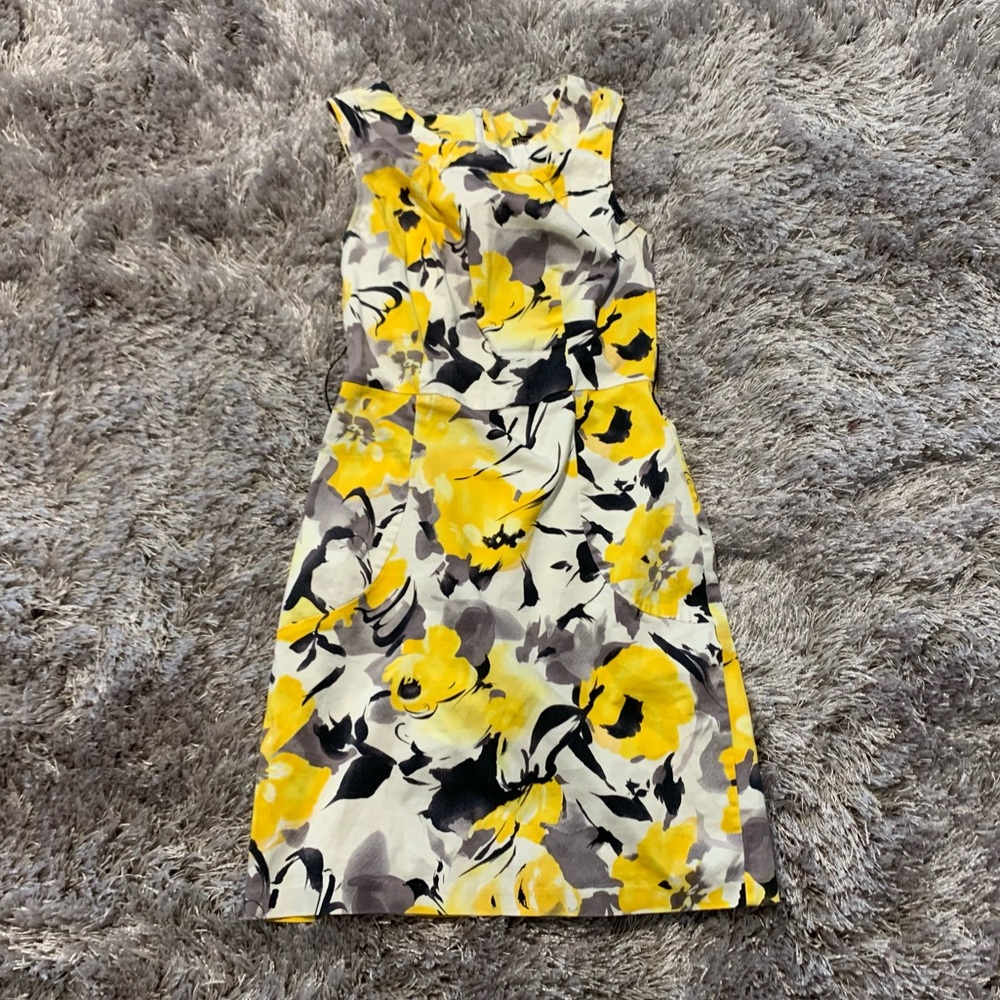 Grass Collection Yellow Floral Dress 3